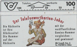 AUSTRIA. 026 (105D). Der Telefonwertkarten-Joker. 100U. 1991-05-01. (128) - Austria