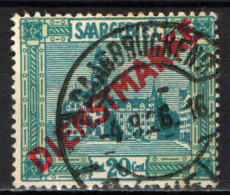 SARRE - SAAR - 1922 - LA CATTEDRALE DI SAN LUDOVICO CON SOVRASTAMPA DIENSTMARKE - USATO - Oficiales