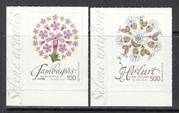 2016 Iceland Flowers Fleurs Complete Set Of 2 MNH - Ongebruikt