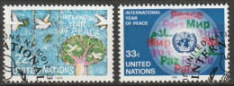 UNO New York 1986 MiNr.497 - 498 O Gestempelt Internationales Jahr Des Friedens ( 5524)Versand 1,00€-1,20€ - Usados