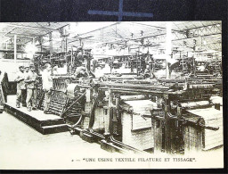 ► PICARDIE - Une Fillature De Tissage  - Collection EDITO (CPA En Reproduction) - Picardie