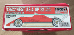 Kit Neuf 1/20 Métal - Studio27 - Ferrari 126 C2 - GP USA (Long Beach) 1982 - Andere & Zonder Classificatie