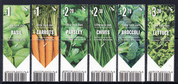 2017 New Zealand Grow Your Own Vegetables Spices  Complete Set Of 6 MNH @ BELOW FACE VALUE - Neufs