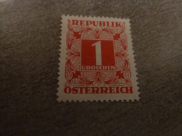Osterreich - Cor De Chasse - Val 1 Groschen - Rouge - Neuf Sans Trace De Charnière - - Fiscale Zegels