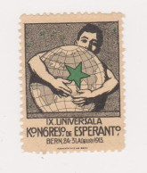 Vignette Esperanto - Bern - 1913 - Esperanto