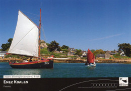 CPM - J - VOILIERS DE BRETAGNE - VOILIER ENEZ KOALEN - PAIMPOL - Voiliers