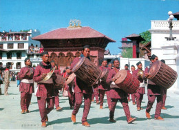 NEPAL - FARMERS WITH THEIR TYPICAL DRUMS - NVG FG - 6866 - Népal