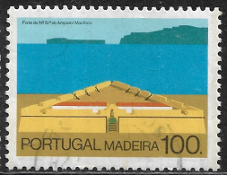 Portugal – 1986 Madeira Fortress 100. Used Stamp - Usado
