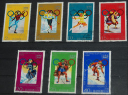 KOREA 1978, Olympic Games - Sapporo And Innsbruck, Sport, Mi #1683-9, Used - Hiver 1976: Innsbruck