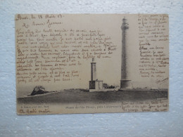 Phare De L'île Vierge Près Laberwrach 1903, Phot. R.BOELLE, Marcophilie Convoyeur BREST A ST-BRIEUC...CP13 - Plouguerneau