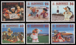 Alderney 2000 - Mi-Nr. 151-156 ** - MNH - Wombles-Fernsehtrickfiguren - Alderney