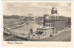 Wien Urania Strassenbahn Dampfer Belebt 1940 - Wien Mitte