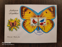 2014 FDC Azerbaijan Butterflies - Aserbaidschan