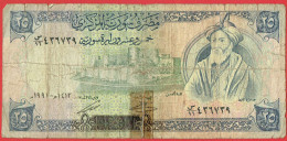 Syrie - Billet De 25 Pounds - 1991 - P102e - Syria