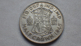 Half Crown 1945 Pièce De Monnaie En Argent - Otros & Sin Clasificación