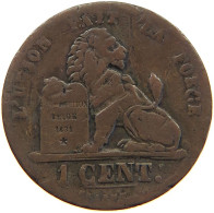 BELGIUM 1 CENTIME 1870 #a067 0407 - 1 Centime