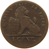 BELGIUM 1 CENTIME 1862 #s079 0009 - 1 Centime