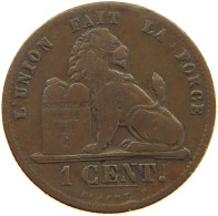 BELGIUM 1 CENTIME 1862 #a067 0405 - 1 Centime