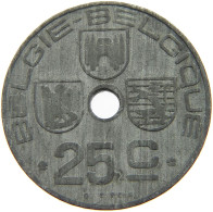 BELGIUM 25 CENTIMES 1943 #a006 0087 - 25 Centimos