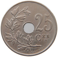 BELGIUM 25 CENTIMES 1929 #a045 1111 - 25 Cents
