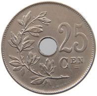BELGIUM 25 CENTIMES 1922 TOP #a045 1117 - 25 Cents