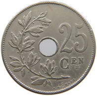 BELGIUM 25 CENTIMES 1910 #a069 0575 - 25 Centimes