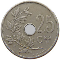 BELGIUM 25 CENTIMES 1909 #s072 0459 - 25 Centimes