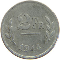 BELGIUM 2 FRANCS 1944 #a068 0361 - 2 Francs (1944 Libération)