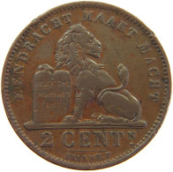 BELGIUM 2 CENTS 1905 #a066 0533 - 2 Centimes