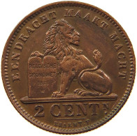 BELGIUM 2 CENTIMES 1911 #s050 0605 - 2 Centimes