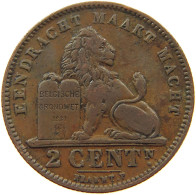 BELGIUM 2 CENTIMES 1911 #a012 0301 - 2 Cents