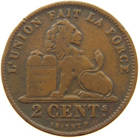 BELGIUM 2 CENTIMES 1905 #a012 0313 - 2 Cents