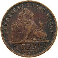 BELGIUM 2 CENTIMES 1905 #a012 0299 - 2 Cents