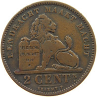 BELGIUM 2 CENTIMES 1902 #c080 0727 - 2 Cent