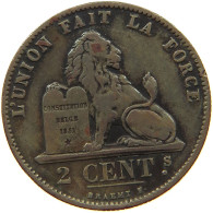 BELGIUM 2 CENTIMES 1876 #s078 0393 - 2 Centimes