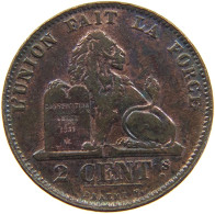 BELGIUM 2 CENTIMES 1876 #c016 0385 - 2 Cents