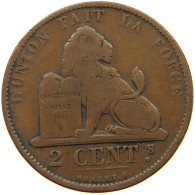 BELGIUM 2 CENTIMES 1873 #s078 0387 - 2 Cent