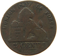 BELGIUM 2 CENTIMES 1870 #a012 0311 - 2 Cents