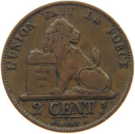 BELGIUM 2 CENTIMES 1856 #s078 0375 - 2 Centimes