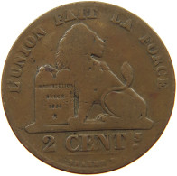 BELGIUM 2 CENTIMES 1856 #a013 0565 - 2 Cent