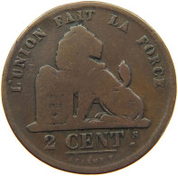 BELGIUM 2 CENTIMES 1836 #a012 0295 - 2 Centimes