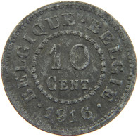 BELGIUM 10 CENTIMES 1916 #s016 0117 - 10 Centimes