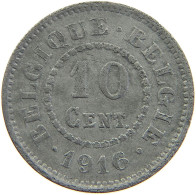 BELGIUM 10 CENTIMES 1916 #a074 0409 - 10 Centimes