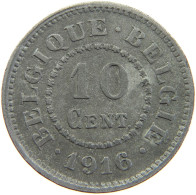 BELGIUM 10 CENTIMES 1916 #a068 0185 - 10 Cents