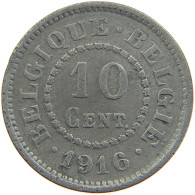 BELGIUM 10 CENTIMES 1916 #a074 0405 - 10 Cents