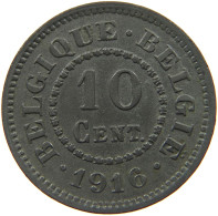 BELGIUM 10 CENTIMES 1916 #a056 0779 - 10 Centimes