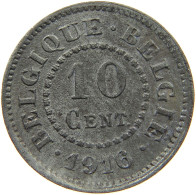 BELGIUM 10 CENTIMES 1916 #a056 0773 - 10 Cent