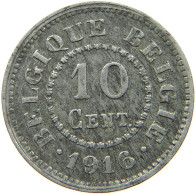 BELGIUM 10 CENTIMES 1916 #a035 0587 - 10 Cents