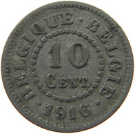 BELGIUM 10 CENTIMES 1916 #a006 0273 - 10 Cent