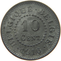 BELGIUM 10 CENTIMES 1916 #a006 0271 - 10 Cents